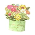 thumbnail image 1 of Tarjeta de ramo de flores Tarjetas de felicitación 3D Tarjeta de feliz día de la madre para aniversario verde, 1 of 9