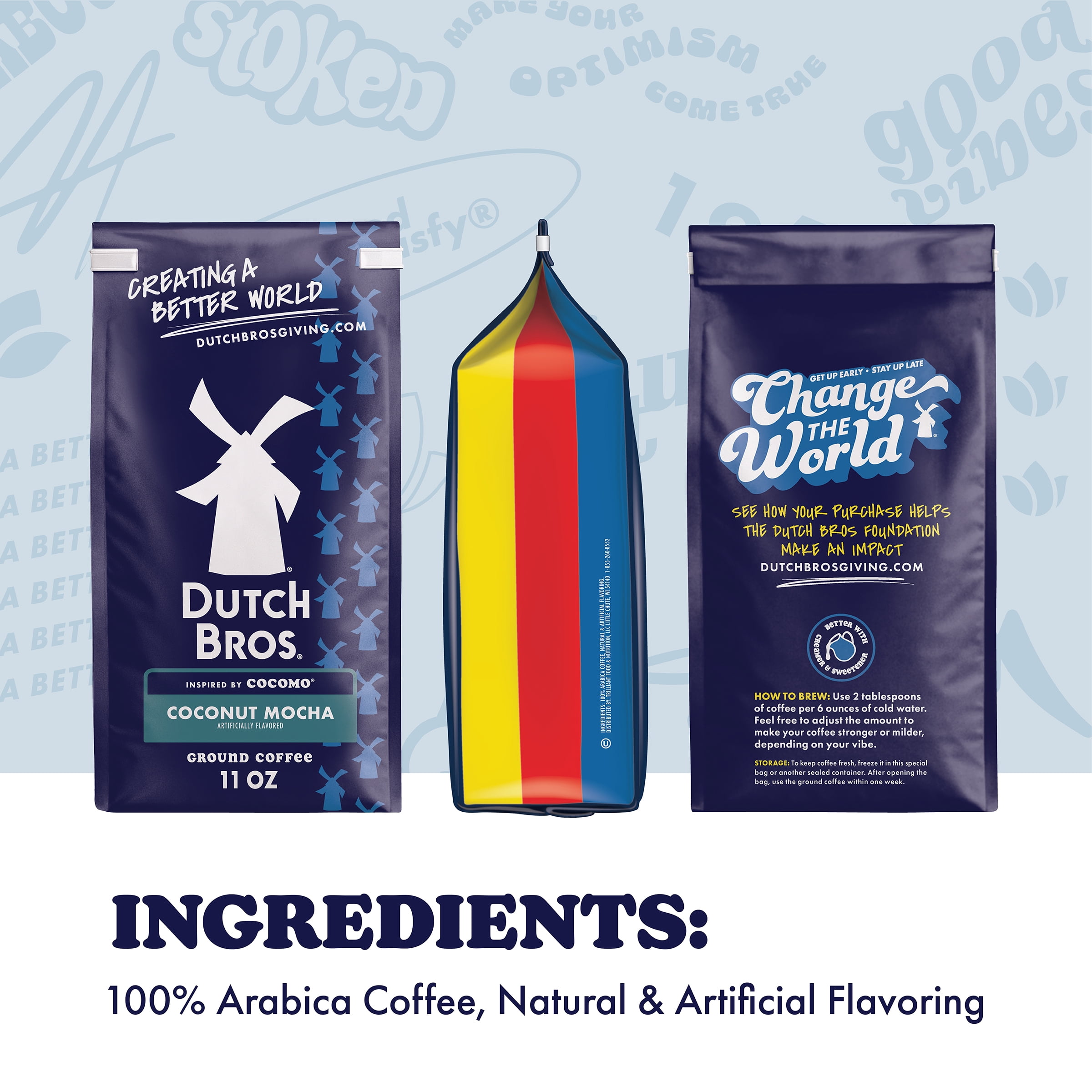 Dutch Bros® Coconut Mocha Ground Flavored Coffee Inspired by Cocomo®, Bagged 11oz