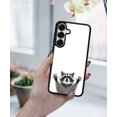 thumbnail image 5 of WIRESTER Shockproof Soft Rubber Cover Case for Samsung Galaxy S25 6.2" 2025, Raccoon Hands Out, 5 of 5