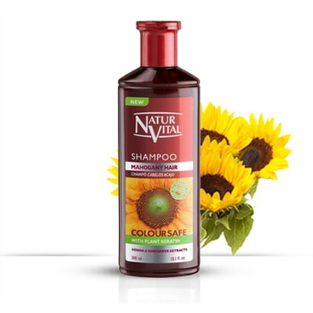 Natur Vital Hair Shampoo Henna Red/Mahogany - Colour and Shine - 300 Ml / Natural &
