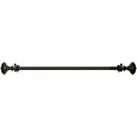 2 3/8 Inch Finial - Buono II Decorative Curtain Rod and Finial, Othello Mocha