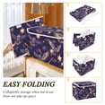 thumbnail image 4 of Cool Owls Stars Foldable Storage Bin with Lid and Handle Collapsible Storage Box 16.5 x 12.6 x 11.8 inches, 4 of 7
