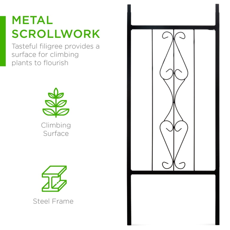 Best Choice Products 92" Steel Garden Arch Arbor with Wire Lattice photo 2
