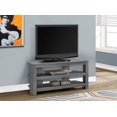 thumbnail image 2 of Monarch Specialties Tv Stand, 42 Inch, Console, Media Entertainment Center, Storage Shelves, Living Room, Bedroom, Laminate, Grey, Contemporary, Modern, 2 of 2