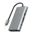 thumbnail image 1 of 10 In 1 Docking Station, Hub Laptop Dock Type C HDMI VGA RJ45 PD Multi USB 3.0 Adapter, 1 of 9