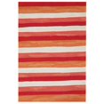 thumbnail image 1 of Trans-Ocean Imports VCFR8431324 Tapis Intérieur & Extérieur 27 Po x 8 Pi. Liora Manne Visions II Rayures Peintes, Rouge, 1 of 1