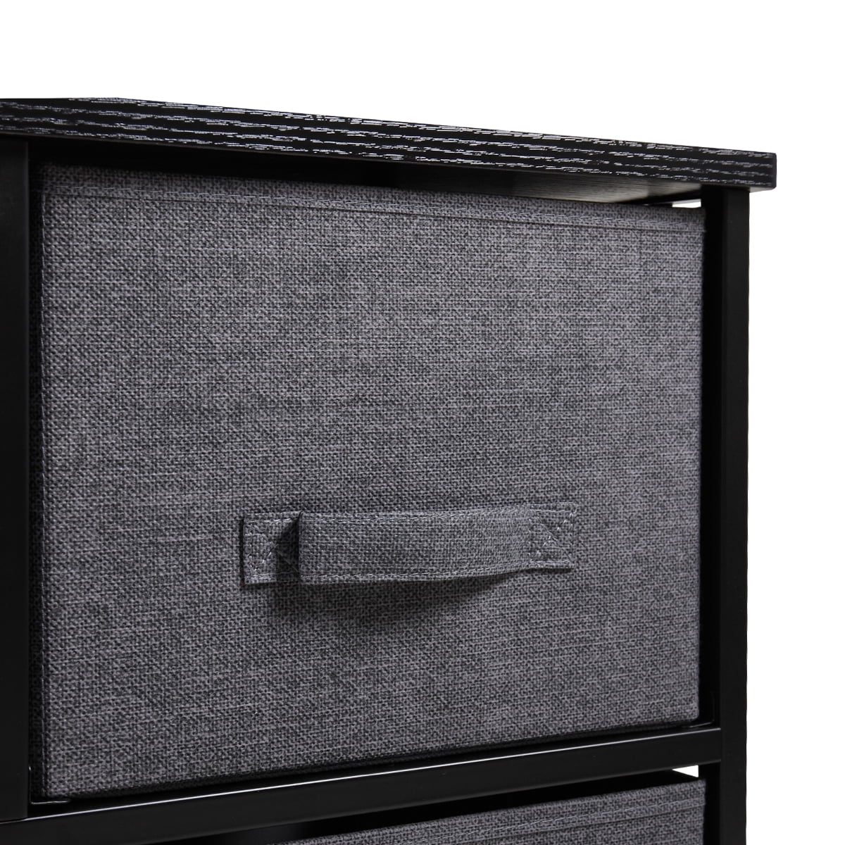 Lowestbest Cabinet Unit, Multifunctional locker, Dresser Drawer Organizer 3 Drawers, End Table Storage Cabinet with Easy Pull Fabric Bins, Black Lowestbest Cabinet Unit, Multifunctional locker, Dresser Drawer Organizer 3 Drawers, End Table Storage Cabinet with Easy Pull Fabric Bins, Black