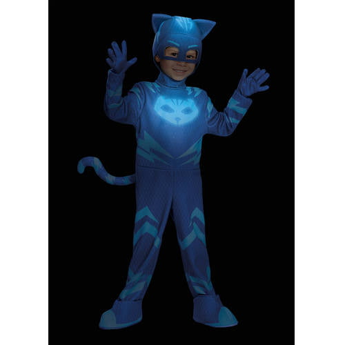 Catboy Deluxe Child Costume PJ Masks Pajamas Jumpsuit Disguise 