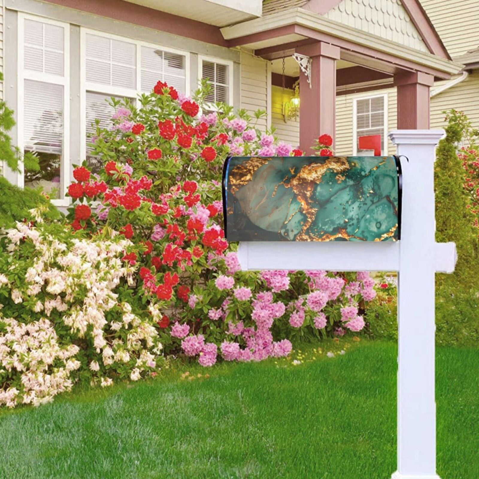 Kdxio Magnetic Mailbox Cover 21x18 in Mailbox Cover Outdoor Decoration Holiday Mailbox Covers for Home Garden Yard-21x18 in