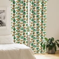 thumbnail image 2 of Ambesonne Avocado Curtains, Half Whole Tropical Fruits, Pair of 28"x95", Fern Green Pale Vermilion, 2 of 5