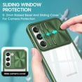 thumbnail image 3 of Compatible With Samsung Galaxy S23 Plus Case Shockproof, Samsung S23 Plus Phone Case Silicone With Slide Camera Lens Protector Galaxy S23 Plus Case Transparent Protective Cases for Women (Olive green), 3 of 12