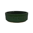 thumbnail image 2 of Benjara Limy Large Accessory Bowl- 14" Textured- Dark Green Glazed Ceramic, 2 of 6
