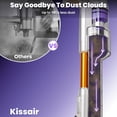 thumbnail image 4 of KISSAIR Cordless Vacuum Cleaner with Auto-Empty System, PowerDetect Clean & Empty, DuoClean Detect Nozzle & MultiFlex, Powerful Suction, HEPA Filter, Pet Hair Pickup, Carpets & Hardfloor, Purple, 4 of 12