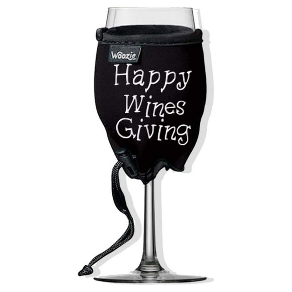 VictoryStore Happy WinesGiving Woozie - Thankgiving Wine Chiller Sleeve - Great For Friendsgiving
