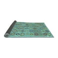 thumbnail image 2 of Ahgly Company Indoor Square Abstract Light Blue Contemporary Area Rugs, 4' Square, 2 of 4