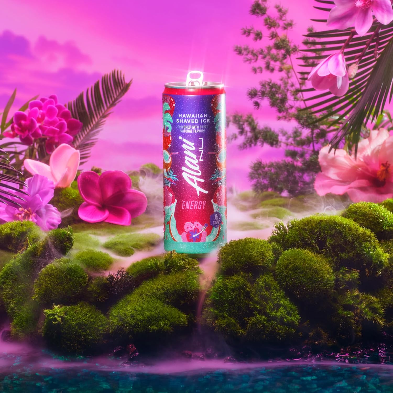 Alani Nu Hawaiian Shaved Ice Energy Drink, 12 fl oz Cans, Pack of