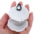 thumbnail image 5 of CATIEBYE 1Pcs Fine Tea Strainer for Loose Tea Cute Silicone and Steel Tea Brewing Tool, 5 of 8