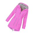thumbnail image 1 of Sweat à Capuche Veste Femme Imperméable Imperméable Outwear Extérieur Capuche Polaire Rose S, 1 of 4