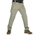 thumbnail image 2 of CCRFTGI Men's Convertible Pants Zip Off Cargo Pants Lightweight Hiking Quick Dry Work Trousers to Shorts Apparel Khaki M, 2 of 6