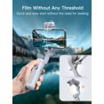 thumbnail image 3 of hohem iSteady XE Ultra-Light Foldable 3-Axis Smartphone Gimbal Stabilizer with Magnetic Fill Light (3 Color Modes, 10 Brightness Levels) - One-Button Start, 8H Battery, iSteady 7.0 Stabilization for, 3 of 6