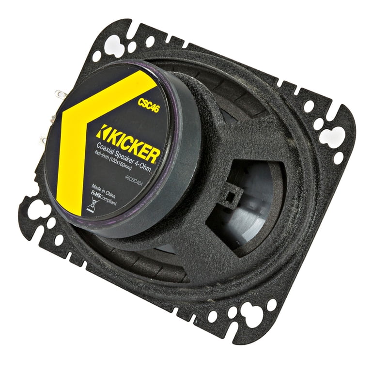 値下げ！KICKER 4x6 スピーカー 150W 50W RMS CSC46 Kicker, Car Audio Speaker System, 4x6 Inch, 150 Watt, 4 Ohm