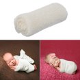 thumbnail image 4 of Coofit 2 Pcs Emmaillotage Bébé Mode Coton Extensible Accessoire Photo Bébé avec 3 Bandeau, 4 of 10
