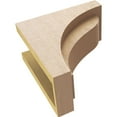 thumbnail image 6 of 5"W x 10"D x 10"H Classic Helena Rough Cedar Woodgrain TimberThane Corbel, Primed Tan, 6 of 6