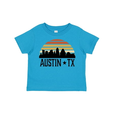 

Inktastic Austin Texas Skyline Vintage Gift Toddler Boy or Toddler Girl T-Shirt