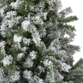 thumbnail image 3 of Northlight Pre-Lit LED Medium Flocked Winter Park Fir Artificial Christmas Tree - 7.5' - Warm Clear, 3 of 7