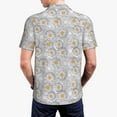 thumbnail image 5 of Rocae Daisies Flowers for Men's Short Sleeve Polo Shirt, Quick Drying Performance Moisture Wicking Sports Men's Golf Shirt Medium, 5 of 9