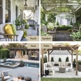 thumbnail image 5 of YQHWQ Linen Exterior Indoor 108" Long Gazebo Private 52" Wide Porch, 5 of 5