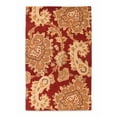 thumbnail image 2 of Rugsotic Carpets Hand Tufted Wool 4'x6' Area Rug Floral Dark Red K00151, 2 of 6