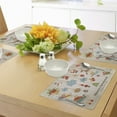 thumbnail image 4 of Ambesonne Christmas Place Mats Set of 4, Xmas Holiday, Standard Size, Multicolor, 4 of 6