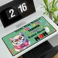 thumbnail image 3 of Kinda Busy Being Kindergarten Teacher and British Shorthair Mom Desk Mat Full Keyboard Mouse Pad Cat Lover Kitten Owner Gifts Large Mousepad - 02005, 3 of 5
