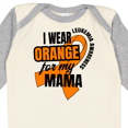 thumbnail image 4 of Inktastic I Wear Orange For My Mama Leukemia Awareness Boys or Girls Long Sleeve Baby Bodysuit, 4 of 5