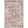 thumbnail image 2 of Well Woven Machine Washable Nile Tarifa Vintage Bohemian Medallion Floral Border Rust 5' x 7' Area Rug, 2 of 8