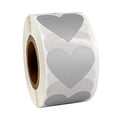 thumbnail image 2 of Rollo de 300 pegatinas de corazón hechas a mano para cocina, repostería, fiestas, álbumes de recortes Plata, 2 of 8