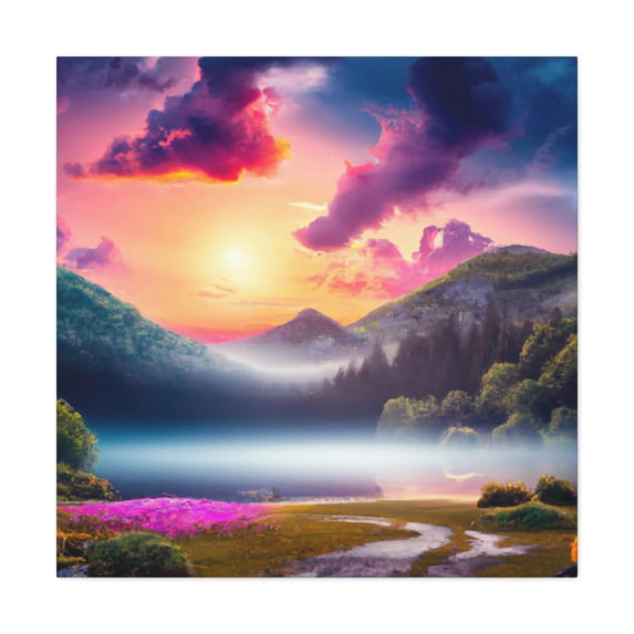 Vast Splendor Rivulets - Canvas