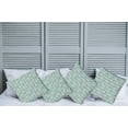 thumbnail image 2 of Ambesonne Nautical Throw Pillow Cover 4 Pack, Marine Elements Wood, 16", Turquoise Cocoa White, 2 of 7