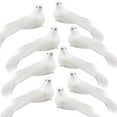 thumbnail image 4 of StlyGar 12Pcs Artificial White , White Feathered Mini Birds White Decoration with Clip for Home Garden Wedding DIY Decor Christmas Tree Ornaments indoor outdoor(5.3in), 4 of 6