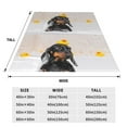 thumbnail image 3 of Balery Dachshund Sitting in Bathtub Manta de Felpa Suave y Acogedora – Cobija de Franela Aterciopelada para Cama, Lavable y Cálida para Sofá, Mascotas, Transpirable-60"x50", 3 of 7