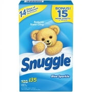 Snuggle Blue Sparkle Fabric Softener, 135 sheets