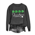 thumbnail image 2 of T-shirts de la Saint-Patrick pour Femmes Col Rond Imprimé Manches Longues Chandails en Molleton pour Femmes, 2 of 4