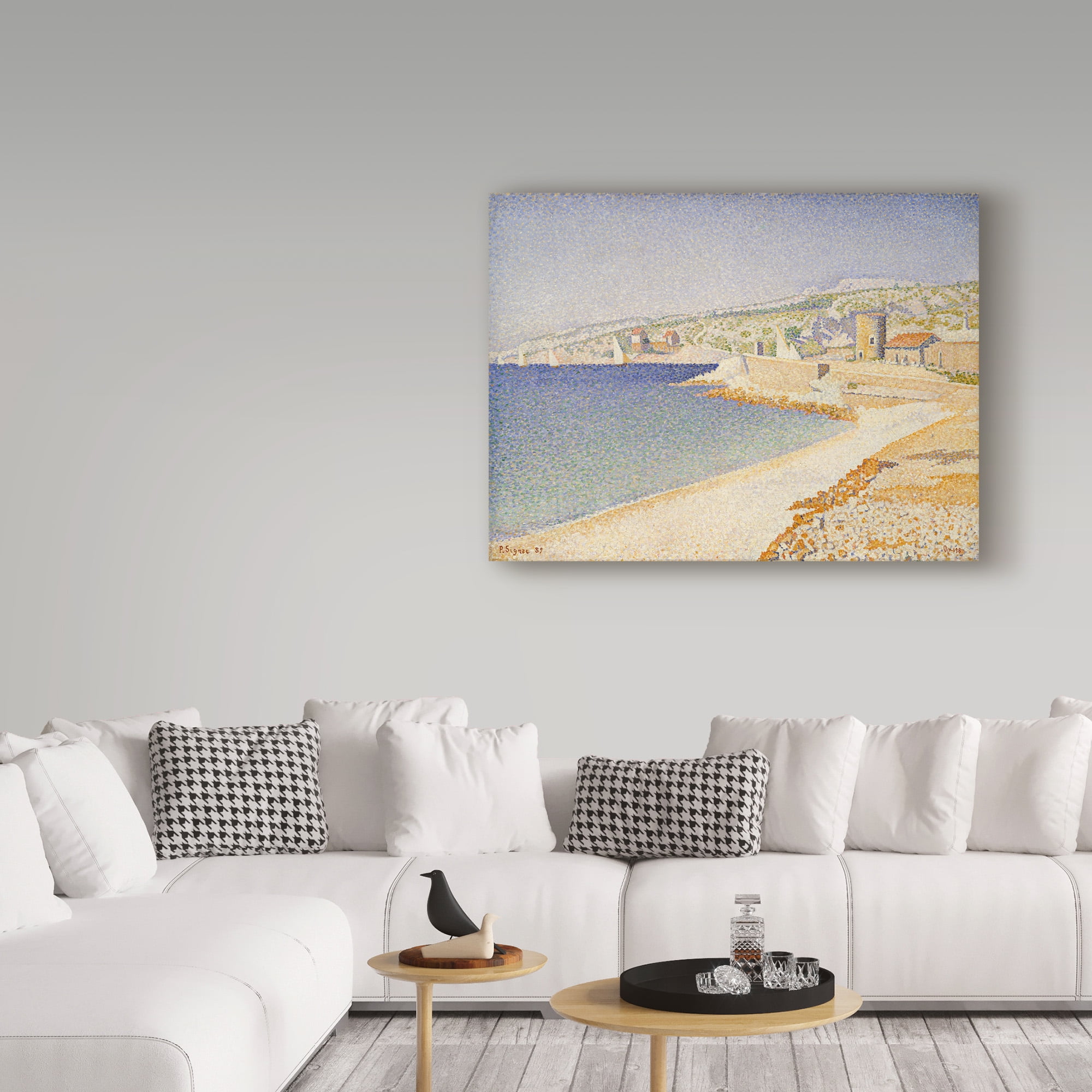 Trademark Fine Art 'The Jetty At Cassis Opus' Canvas Art by Paul Signac
