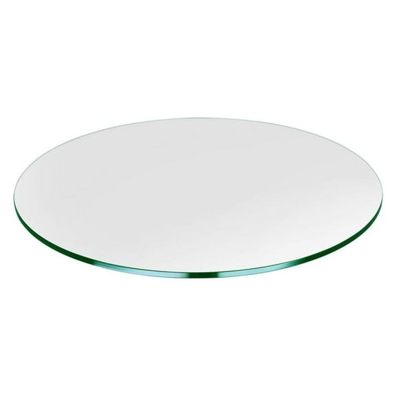 TiaGOC 32" Round Glass Table Top - Tempered- 1/4" Thick - Flat Polished Glass