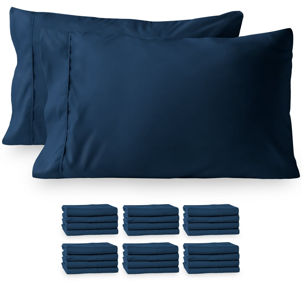 24 Pillowcases Premium 1800 UltraSoft Collection Bulk Pack