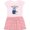 Pink With Stripes, variant on Inktastic Happy Birthday, Daddy!- Cute Penguins Gift Toddler Girl Dress