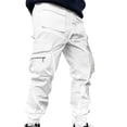 thumbnail image 3 of ICHUANYI Men's Fashion Casual Loose Large Size Cargo Pants Sweatpants Long Pants, 3 of 4