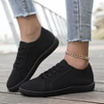 thumbnail image 2 of Unisex Canvas Sneakers Low Top Lace up Non Slip Work Shoes Lightweight Casual Tennis Comfortable Classic Footwear Black Size 10.5, 2 of 6
