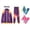 Purple, variant on Retro Windbreaker Set Girls Workout Outfit Track Suit For Girls Clothes Sets Kids Long Sleeve Zipper Jacket Sweatpants 2Pcs Activewear